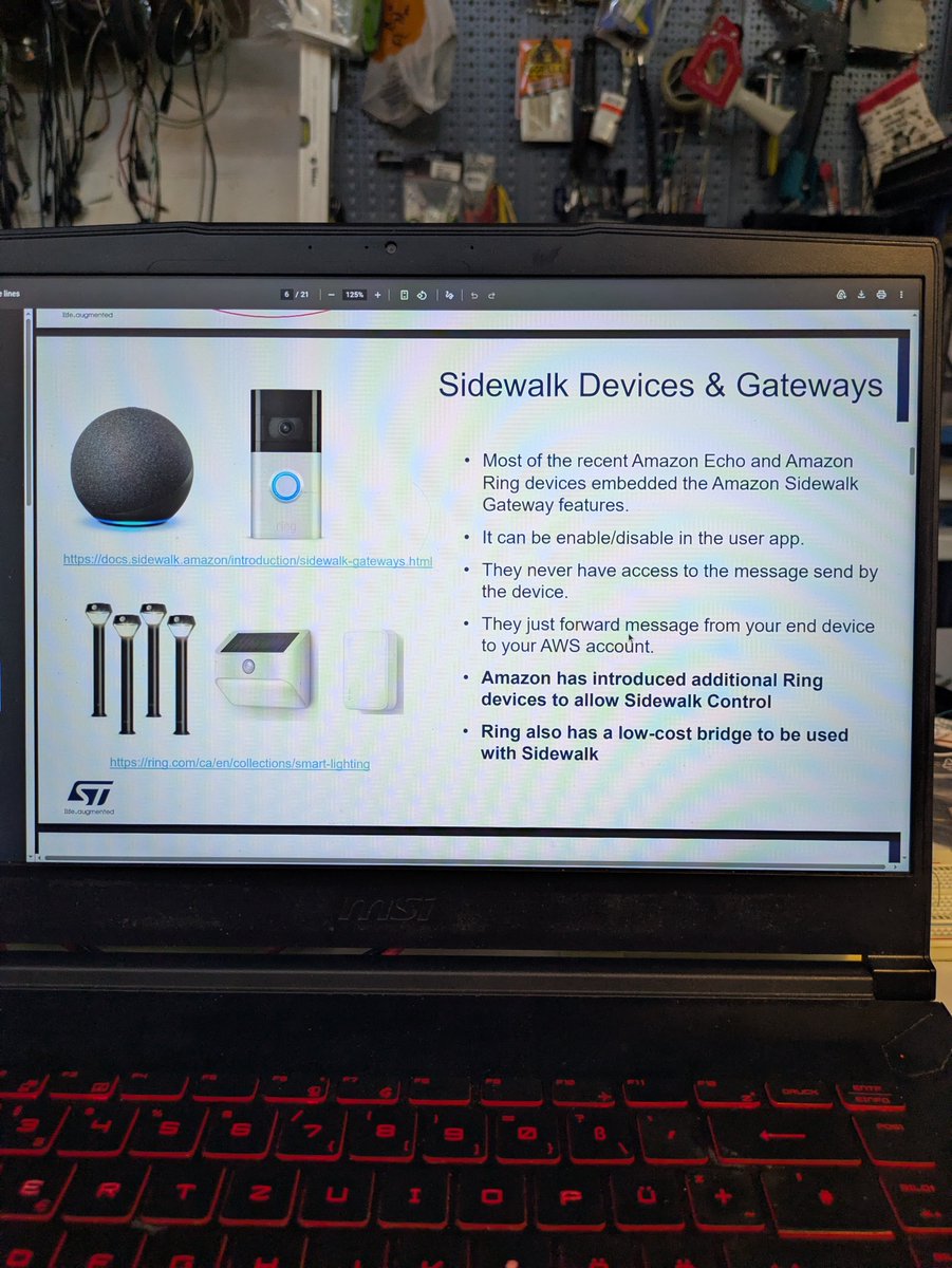 tamhanna's tweet photo. #AmazonSidewalk, a #LoRA based network making use of the universal spread of #AmazonAlexa hardware, is well supported by #stmicroelectronics. I am, furthermore, quite surprised to hear that an European launch of this #LPWan is imminent... https://t.co/UTT6nomlBL