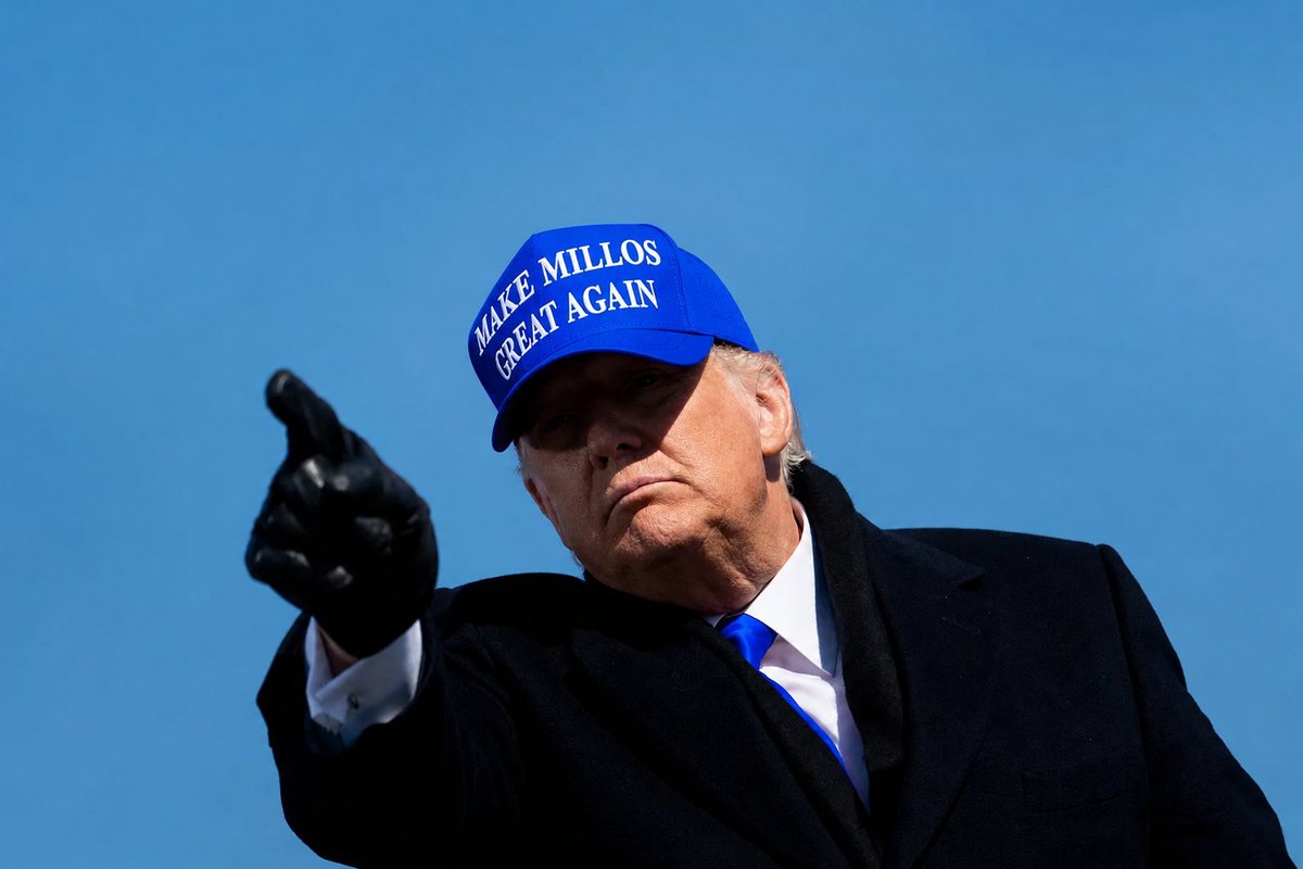 LaFacharineta's tweet photo. Empezó este camimo. Make Millonarios Great Again: MMGA.

#MMGA https://t.co/yPfSBSgTkX