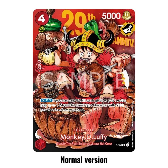 OPTCGAlert's tweet photo. 🎉 Just Announced! One Piece Card Game Premium Card Collection, 29th Anniversary Edition. 
$10 USD, English. 
Preorders open July 6.
Details: https://t.co/qP21syrRSs
We’ll ping you the second it’s live 👉 https://t.co/221GtkCgD8
#OnePieceTCG #OPTCG https://t.co/CUZB3mKtr6