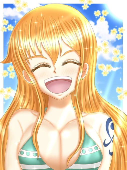 ちょっと忙しくなるのでSNSは暫くお休みします ナミ誕イラストは復帰時に必ず!