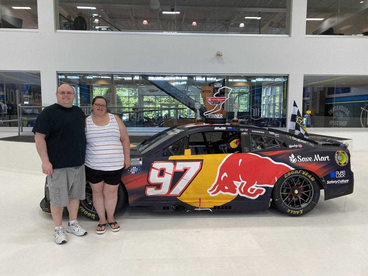 Hails_Queen22's tweet photo. @shanevg97 winning car from Sonoma! Visited @TeamTrackhouse today! Such a cool experience! #nascar #trackhouse https://t.co/7LHEbGA4RA