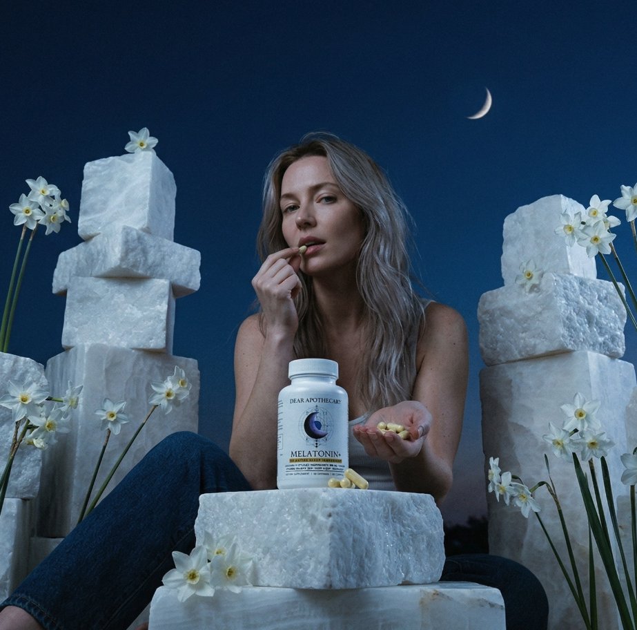 dearapothecary's tweet photo. You don't have a sleep problem.

You have a wind-down problem.

Melatonin+ was formulated to help your body actually switch off at the end of the day. 

Not knock you out. Just let you rest.

Dear Apothecary Melatonin+

Link in bio.

#Sleep #SleepSupport #Melatonin #NaturalSleep #DearApothecary