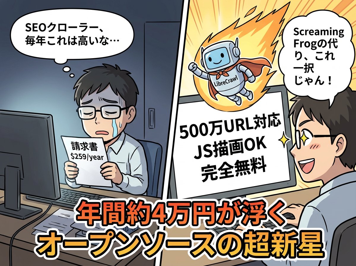 motoki_design's tweet photo. SEOツールに毎年数万円払うのはもう古い？無料で使える新しいSEOクローラーが登場。JavaScript対応や最大500万URLまで分析可能で、個人サイトのSEOチェックに最適。導入方法も解説中！ #WordPress https://t.co/QA17EN0LA0