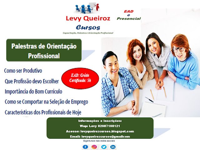 levyqueirozcurs's tweet photo. Participe. Acesse: https://t.co/HDeUyKJSTD https://t.co/wE3fsZRBi9