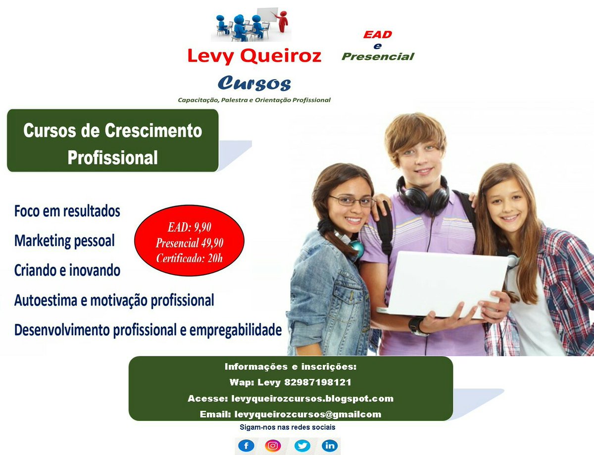 levyqueirozcurs's tweet photo. Participe. Acesse: https://t.co/HDeUyKJSTD https://t.co/wE3fsZRBi9