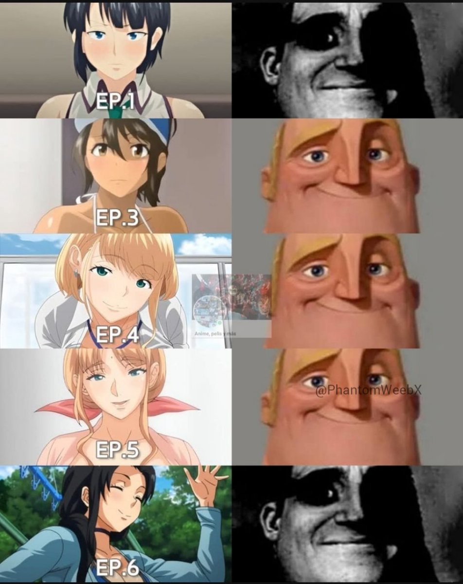 PhantomWeebX's tweet photo. Character development? More like waifu replacement. https://t.co/a65hmkJm60