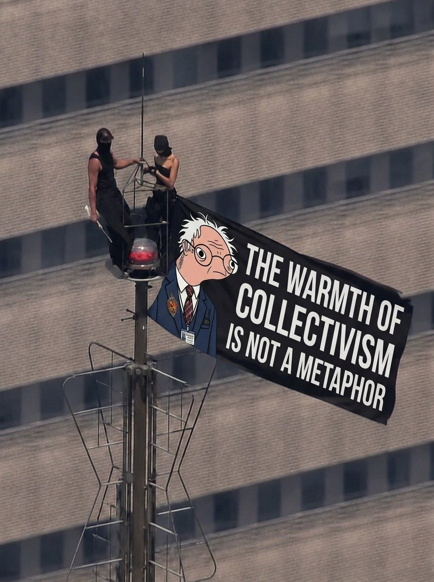 BurnieSendersX's tweet photo. New York is feeling the warmth, comrade ☭ https://t.co/PjT3XDLmWu