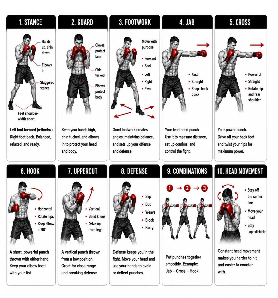 SurvivalInstint's tweet photo. Boxing Fundamentals https://t.co/4QWWEWD9n0