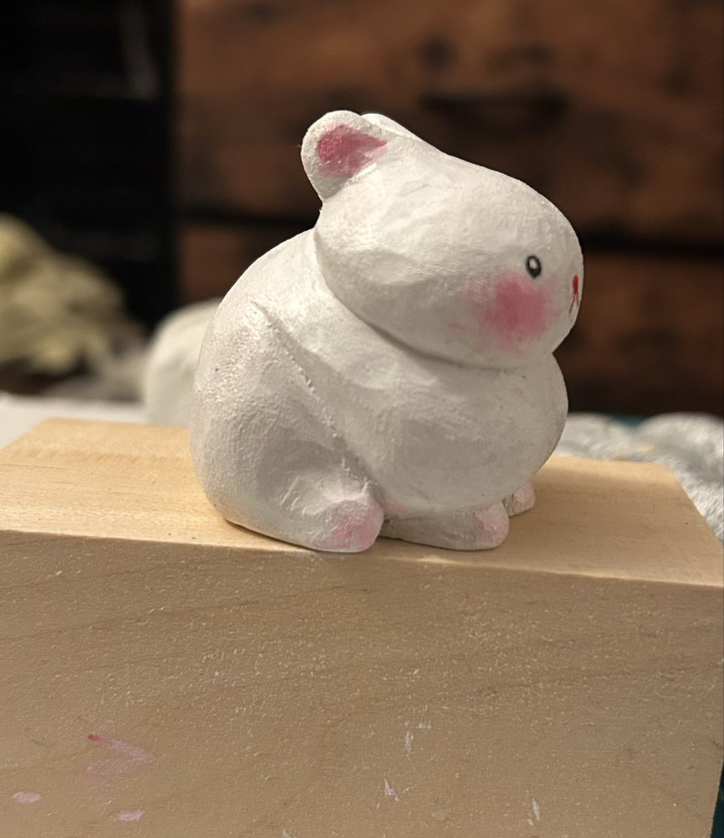 plivye's tweet photo. Just woodcarved my girlfriend this HIDEOUS blot https://t.co/odS8oaHil7