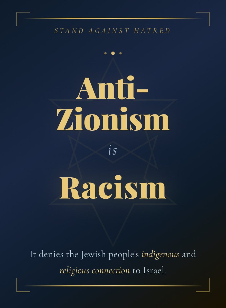MenachemV's tweet photo. Antizionism is Racism https://t.co/9MBi4uH4Xl