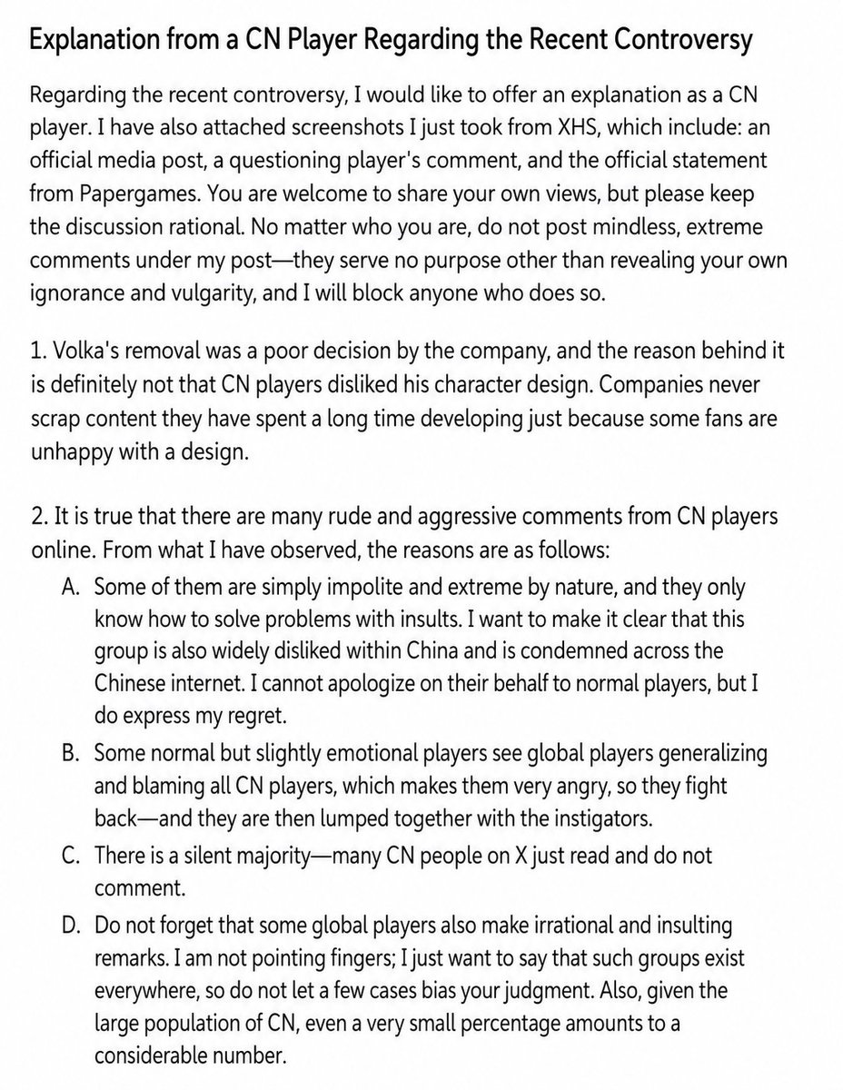 KittyJ_up's tweet photo. Regarding the recent controversy, I would like to offer an explanation as a CN player. I have also attached screenshots I just took from XHS, which include: an official media post, a questioning player's comment, and the company official statement.#Valko #LoveandDeepspace https://t.co/nBZJstdKLp