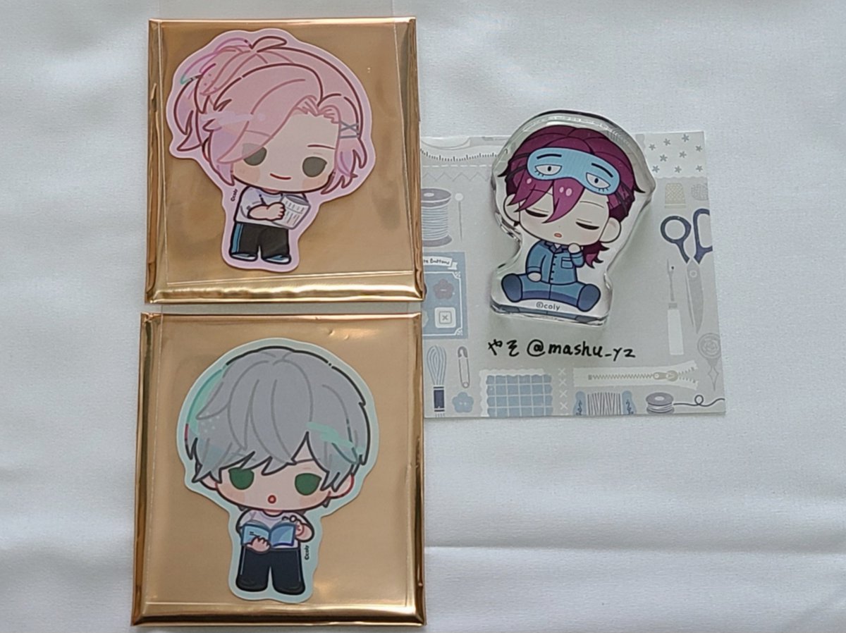 mashu_yz's tweet photo. @0
【交換】
スタマイ スタマイステ 舞台スタマイ
 描きおこしダイカットステッカーA

譲）由井,荒木田
求）同種 服部 1点

郵送にて🏣
検索からもお待ちしております。
↓ https://t.co/4Ov2vgJXaG