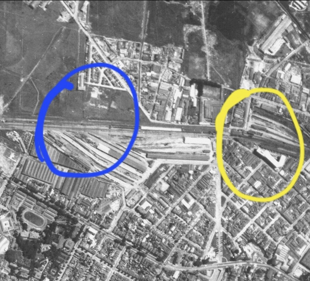 davi2540's tweet photo. @SuporteMADA @yourdreamscap3 Inclusive vc consegue ver detalhadamente como era o terreno da atual estação (azul) e onde ficavam as antigas estações (amarelo) https://t.co/gyjeiLgEA0