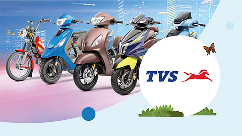 CNBC_Awaaz's tweet photo. #JuneAutosales | JUNE AUTO SALES: TVS Motor
- कुल बिक्री 47 % बढ़कर 5.90 Lk यूनिट (YoY)
- कुल बिक्री 5.90 Lk यूनिट (5.07 Lk अनुमान)
- टू-व्हीलर बिक्री 47% बढ़कर 5.65 Lk यूनिट
- EV बिक्री 237% बढ़कर 48,537 यूनिट (YoY)
#TVSMotors https://t.co/ZtHj0Utcc3