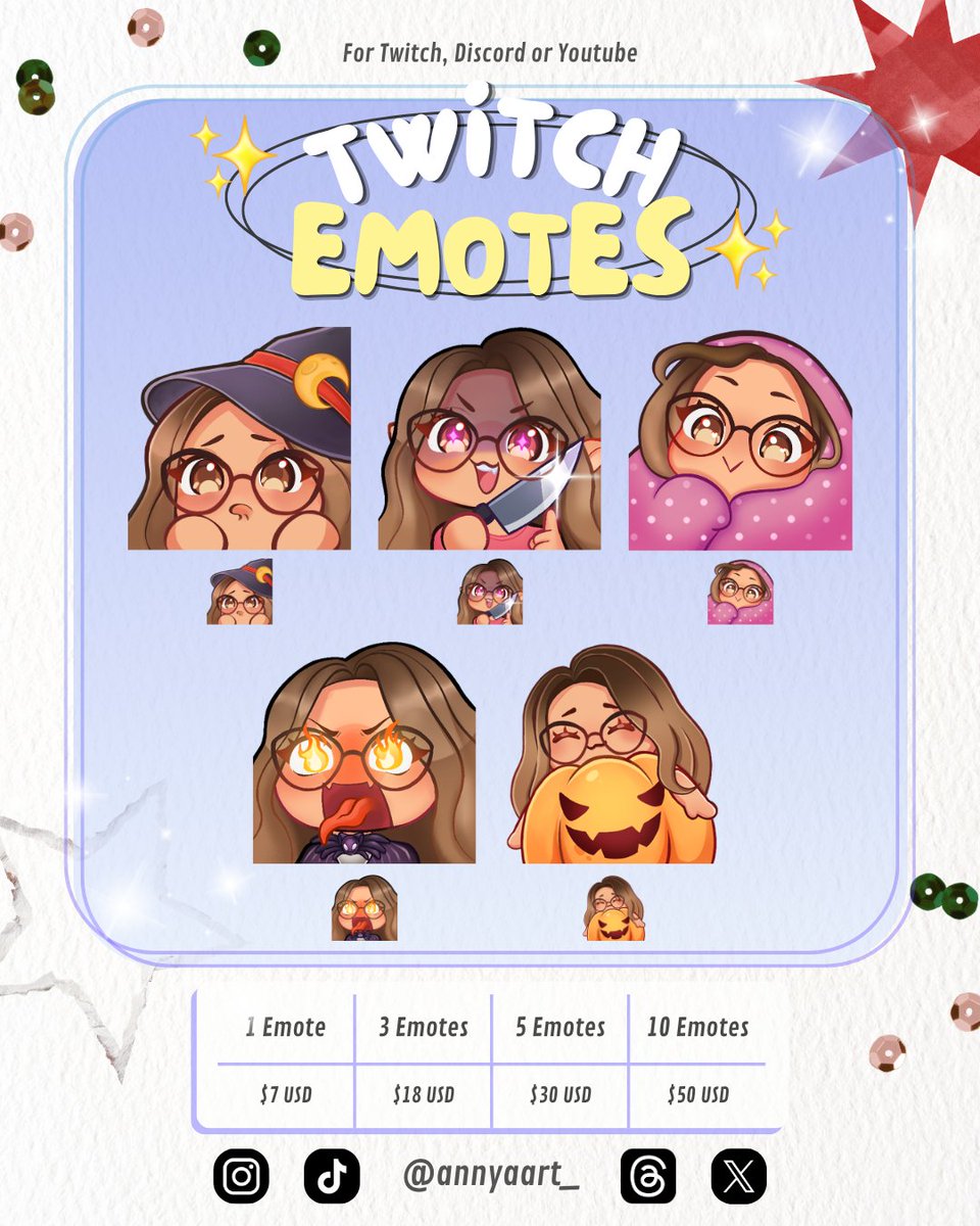 annyaart_'s tweet photo. HIIII!!!! EMOTES COMMISSIONS OPEN q(≧▽≦q) 🧩⚗️
🍀 Unlimited list waiting.
🍀There's no deadline to request a commission! You can DM me for more information. 
🍀Payments only accepted via Paypal (international), BAC or Banco Industrial (only in Guatemala and Central America). https://t.co/E2ZBLlAqH5