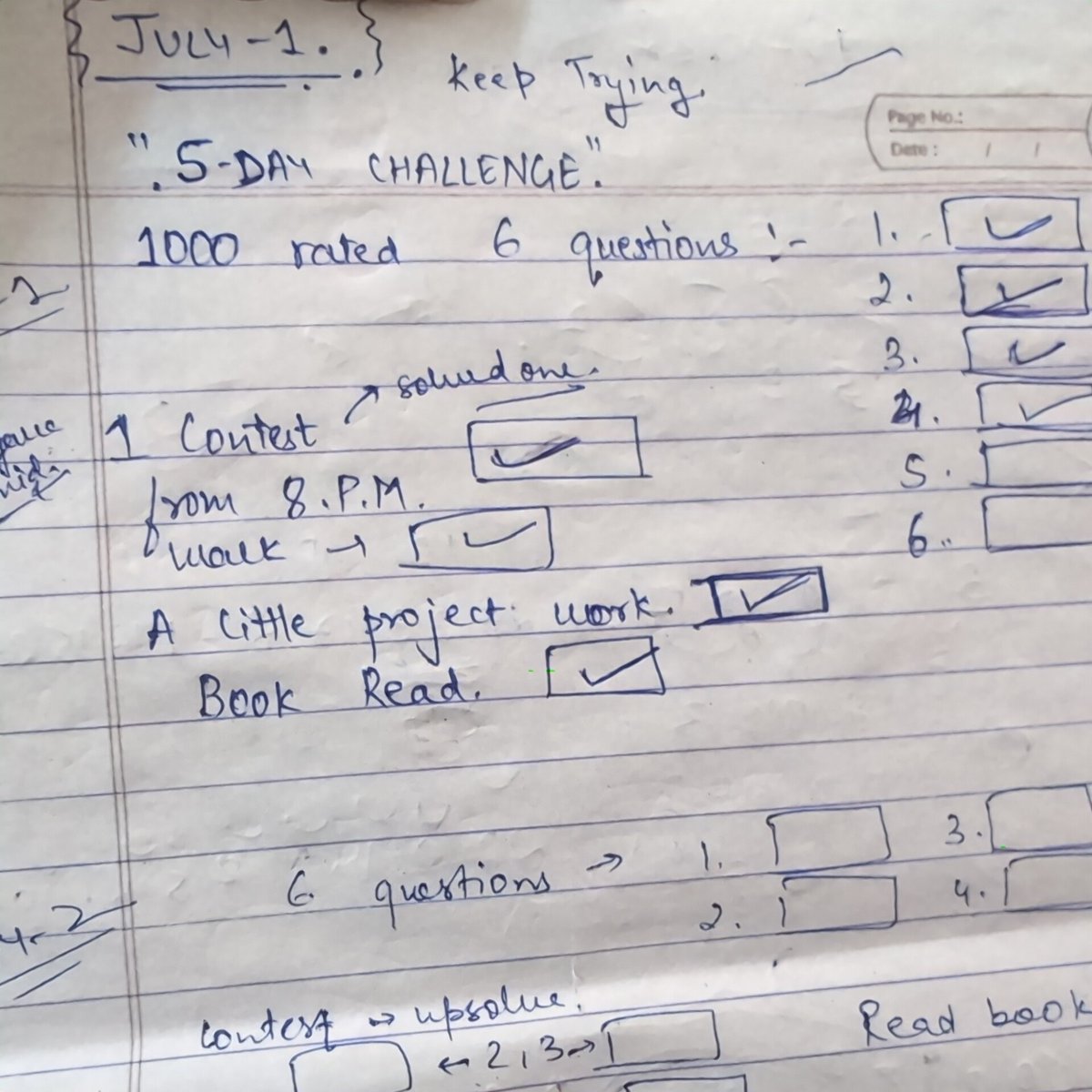 codecharm_1910's tweet photo. Day 1: Solved 4/6 questions .
Solved one question in contest ( will upsolve today )
Will try to complete all the tasks today .
#codeforces https://t.co/rEjYlTrTmt