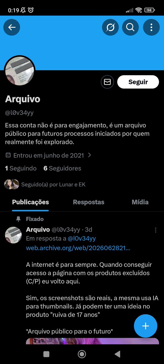 Johnsmitk3f's tweet photo. @l0v34yy Engraçado como a pessoa comete PEDÓFILA contra mim, é exposta, e a reação é meter textinho cínico na bio pagando de 'arquivo público' pra tentar desviar o foco do que faz comigo. Se esconde e usa IA sem autorização, você é uma praga ESTER SILVA. https://t.co/ylcw7IsCVl