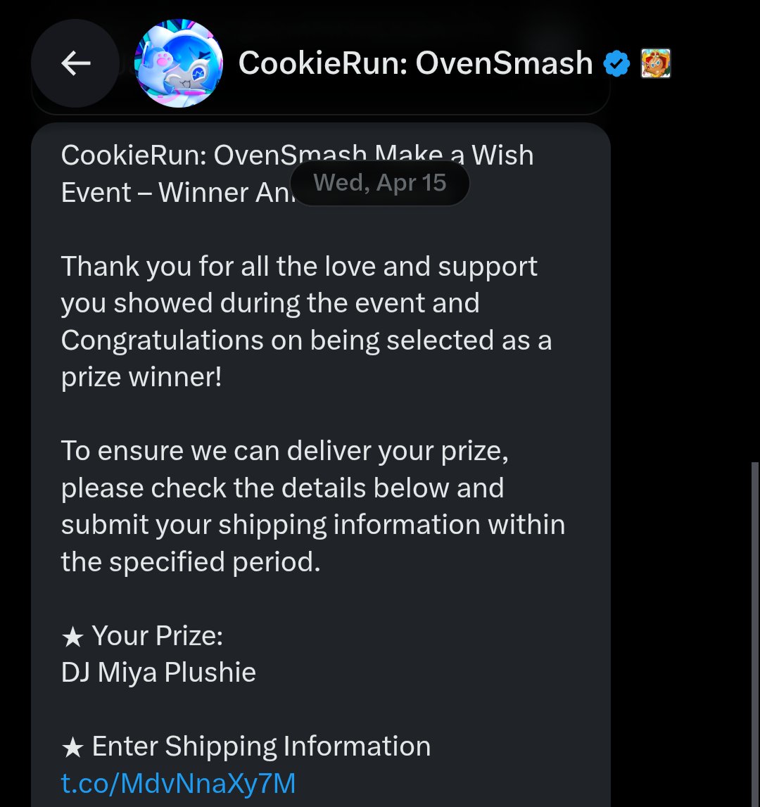 Yurexey's tweet photo. If you think you're having a bad day just remember there are dumbasses like me who didn't know they won a free plushie from a GAME three months ago.  #Losermoment https://t.co/5b0sXpyRVy
