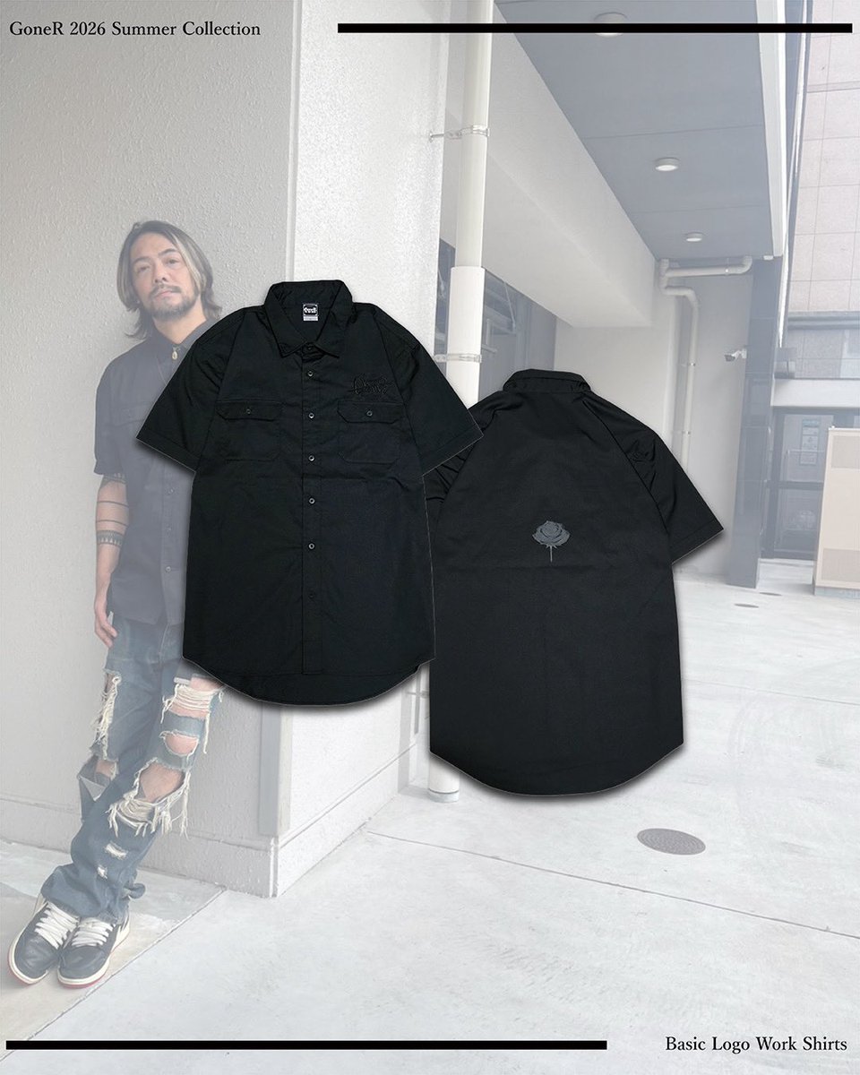 GoneR_Only_Shop's tweet photo. GoneR Only Shop OPEN！

大好評なシャツシリーズ
追加も入り全サイズ再販されましたが
お陰さまでまた欠品が‼️
残り数枚です💦

現状、追加生産はありませんのでお急ぎください⏬

Basic Logo Work Shirts
🔗 https://t.co/NqVG0iL7wm

本日も店頭&amp;Online Shopにて
皆様のご来店お待ちしております✌ https://t.co/LcJ345vEWa