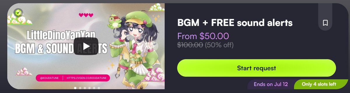 KoudaTune's tweet photo. 🏖️ HOT SUMMER, COOL DEALS! 🏖️

Celebrate the season with a special 50% OFF All BGM Services! ☀️

✨ Perfect for VTubers, games, streams, and creative projects ✨

🌴 Summer offer available for a limited time and slot only
📩 Book now!!!
#VgenComm #smallartist #ArtistOnTwitter https://t.co/v911nNXQAA