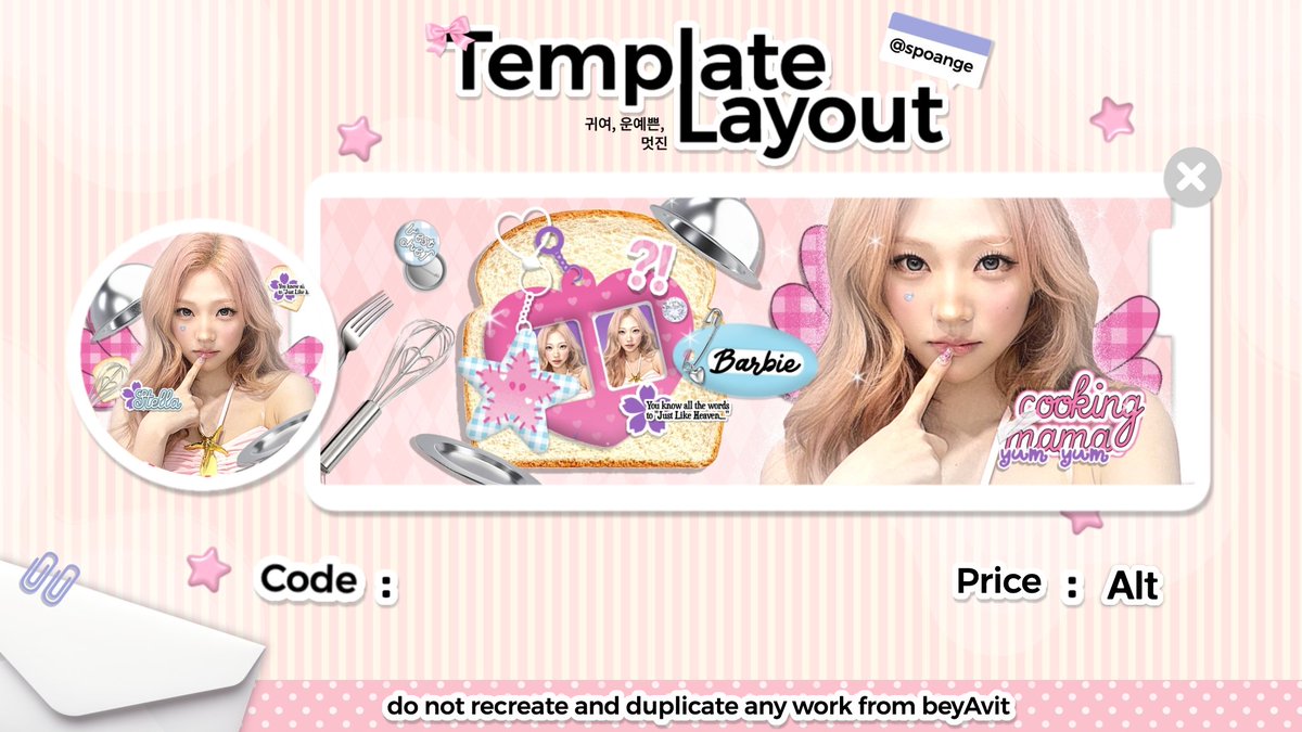 spoange's tweet photo. #zonauang — ospek template layout (rt will be appreciated!🎀)

hallo! boleh minta waktunya? aku mau minta tolong ospek layout yang akan aku jual as template, apakah sudah aman? bila ada kesamaan dengan ba lain bisa ketuk dmku ya! https://t.co/O4nge3JCjD