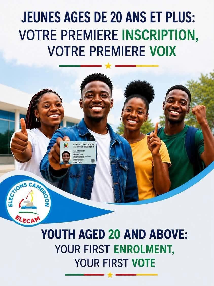 TheCameroonianZ's tweet photo. Près de 125 000 nouveaux électeurs inscrits sur la liste électorale depuis janvier 2026 #Cameroon. https://t.co/12MngZ4oy2