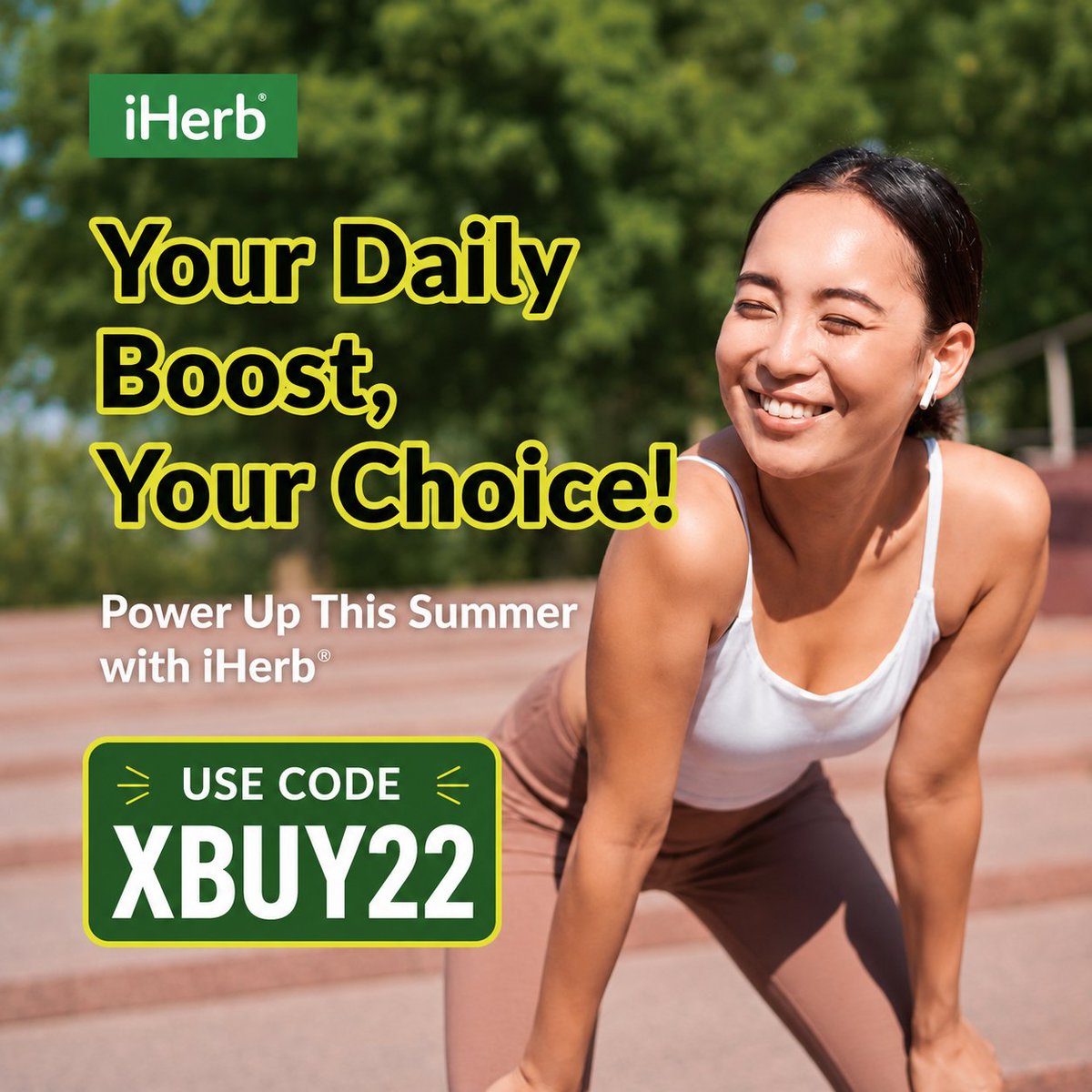 iHerb_APAC's tweet photo. Crush your fitness goals! Whether it's muscle building, fat loss, or post-workout recovery, fuel your training with premium protein and sports nutrition. Enter exclusive code 【XBUY22】 at checkout for 22% OFF!