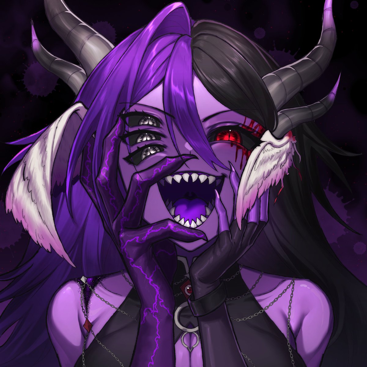 NeburaNekoshima's tweet photo. Demonic art comms from @Fluffinshiree 

#vgencomm https://t.co/ouWZLqym1R