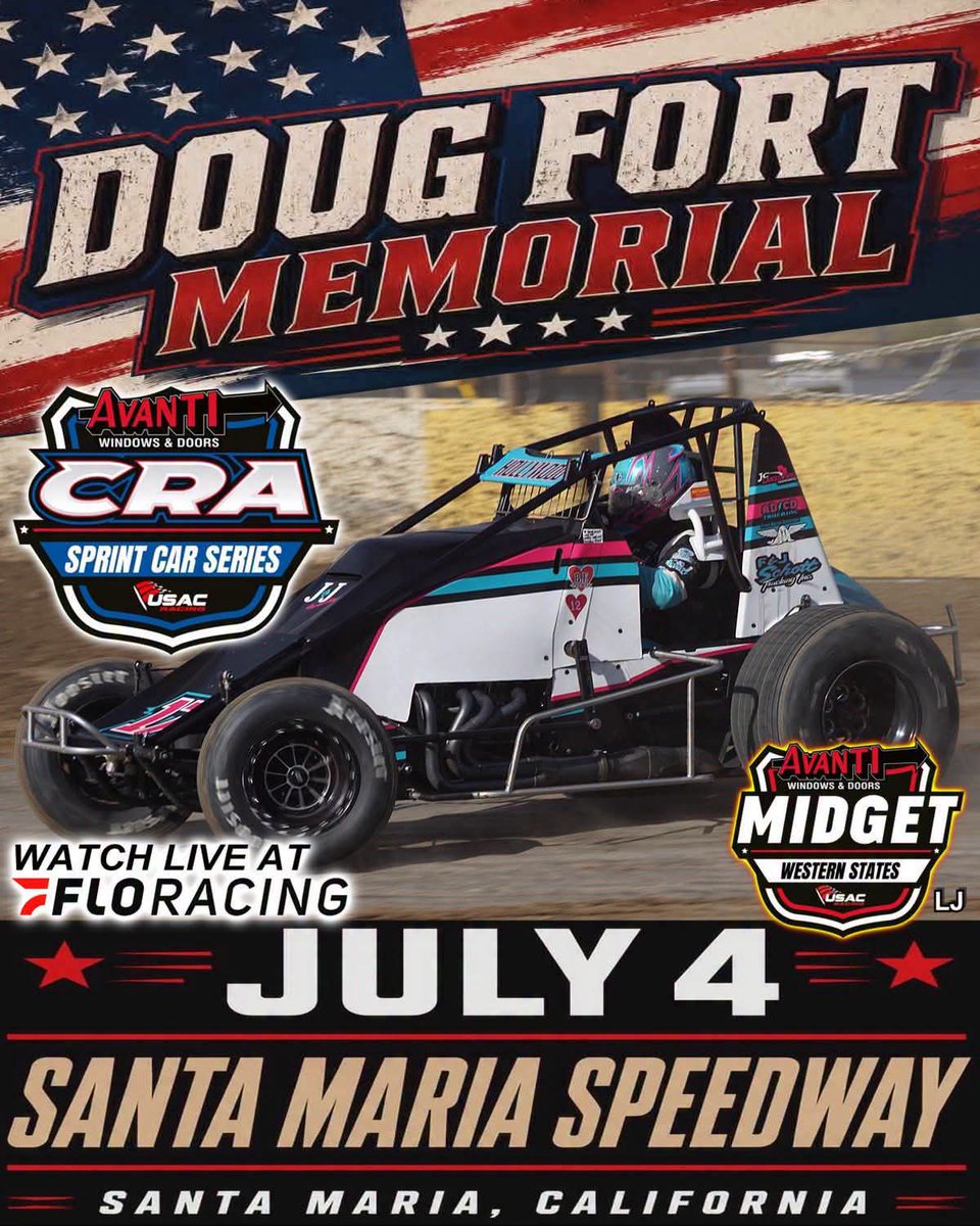 USAC_CRA's tweet photo. #17V "Hollywood" Danny Faria Jr. will compete with the Avanti Windows & Doors USAC/CRA Sprint Cars this Saturday at Santa Maria Speedway. The 2-time USAC West Coast 360 Sprint Car Champion will be looking to add the "Doug Fort Memorial" to his win list. https://t.co/FFxSnAYmr1