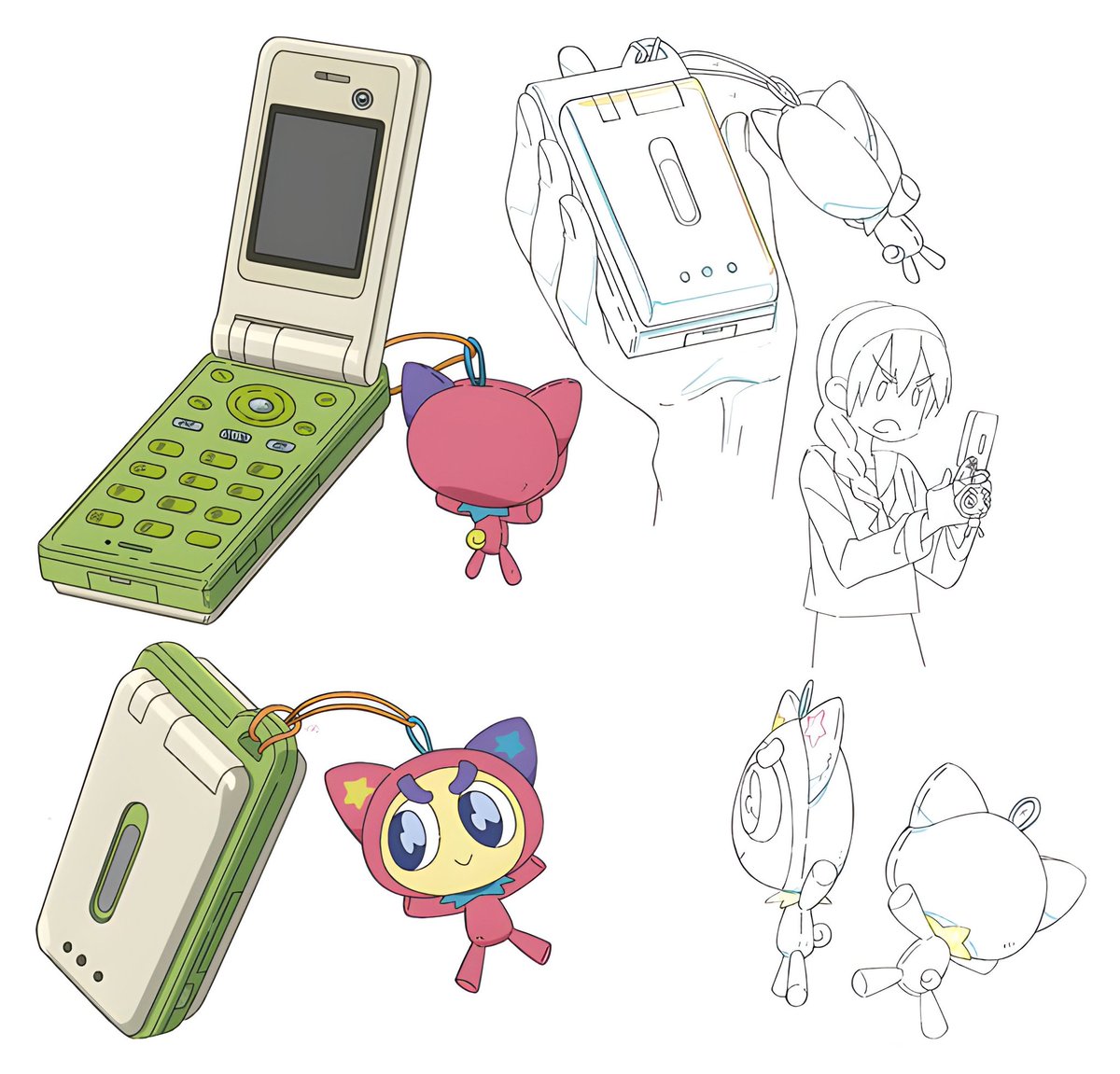 lkkaikikolkkai's tweet photo. Gojo, Geto, Shoko and Riko's phone models. https://t.co/EGpDC06XaA