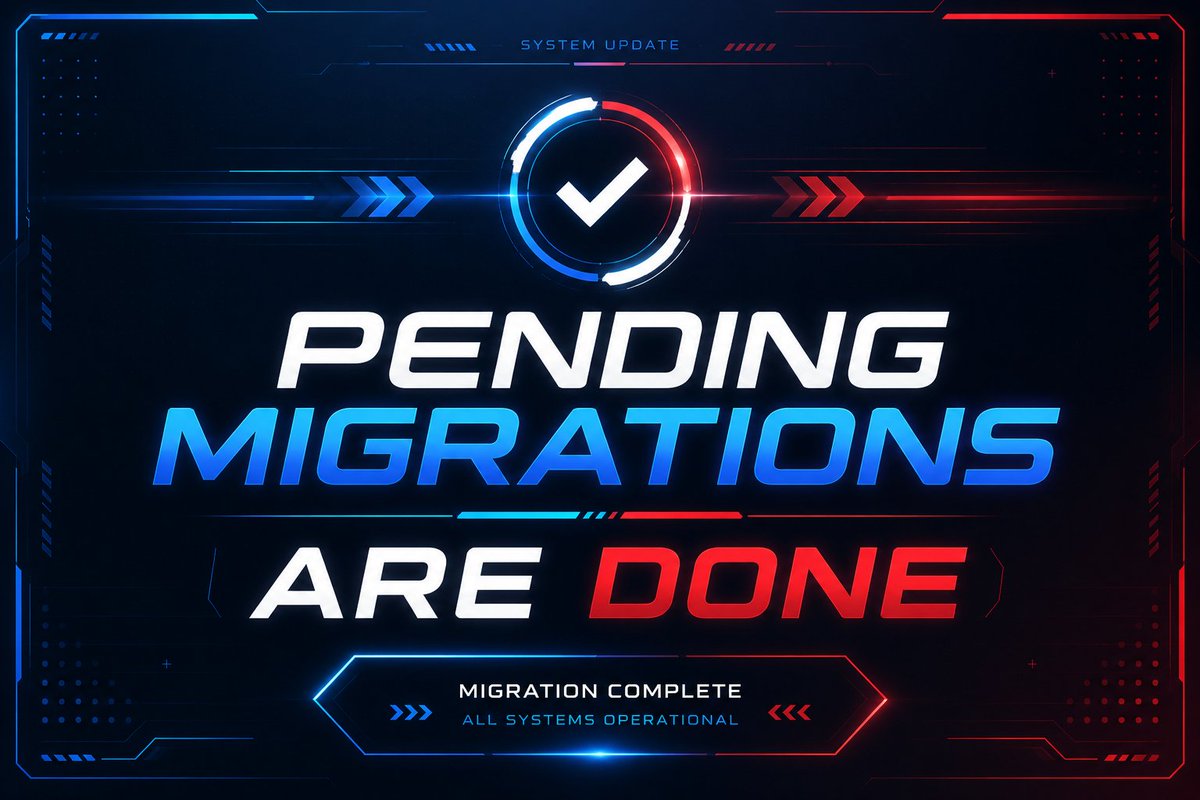 PhantasmaChain's tweet photo. ✅ Pending Migrations Complete

All pending wallet migrations have now been successfully completed.

Thank you for your patience. We keep working to process more future migrations. https://t.co/SyuiNGrHnl