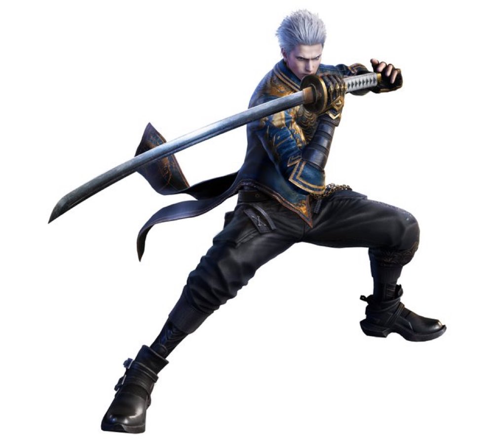 wizardslop's tweet photo. my new headcanon about these fits is that they thought it would be fun to dress each other for a day.

"tight leggings will ensure maneuverability, dante"
"you NEED a chain, man... oh and uhhh check out these high tops!" https://t.co/lr0cwVJgfq