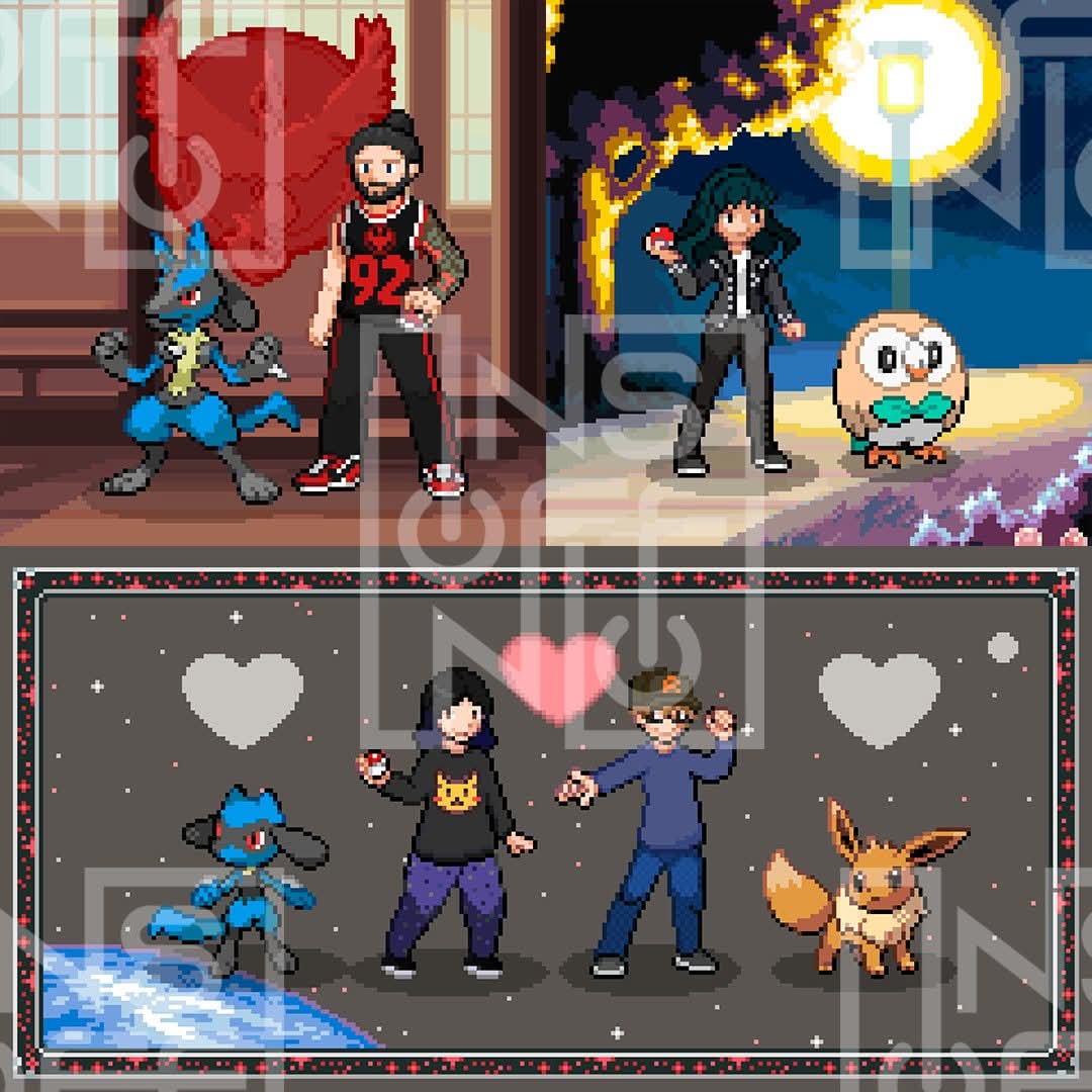 insOFFnio's tweet photo. 👾 Pokémon Battle Sprites:
▫️1 character, 1 Pokémon, simple background - $35
▫️2 characters, 2 Pokémon, simple background - $50

💌 If you're interested, you can send me a message here or on Instagram (/insoffnio).

🎨 Art by me https://t.co/lbk9ol8bAI