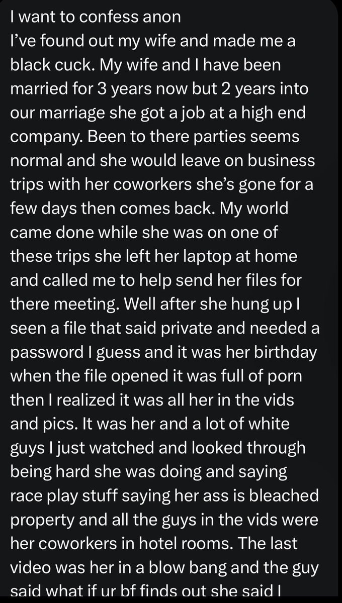 DocRicky69's tweet photo. Dark marriage #bwno #raceplay #racial #interracial #confession #cheatingkink #bleached #bwc #married #confession #taboo #opendms #dmme #hardcore #worksex #officeslut #cheating #caught #blackcuck #cuckold #betamale #femdom #nolimits #hardkink #ebonygf #ebonytaboo #blacktaboo #hot https://t.co/ZU3iCpgq35