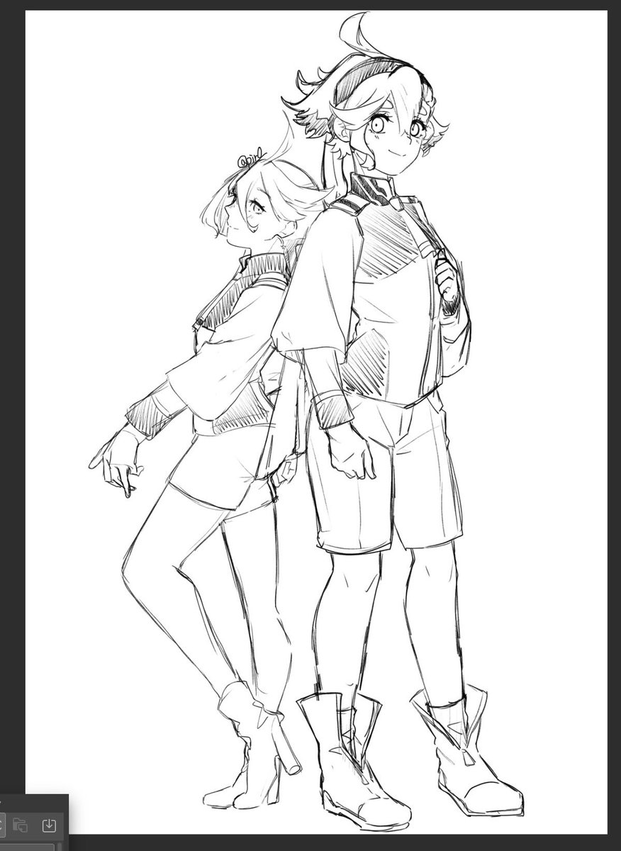 715piro_gon's tweet photo. 全身を描く練習✍️✍️
難しすぎて、あーでもこーでもないを繰り返してます😭😭 https://t.co/gYXzMk7m34