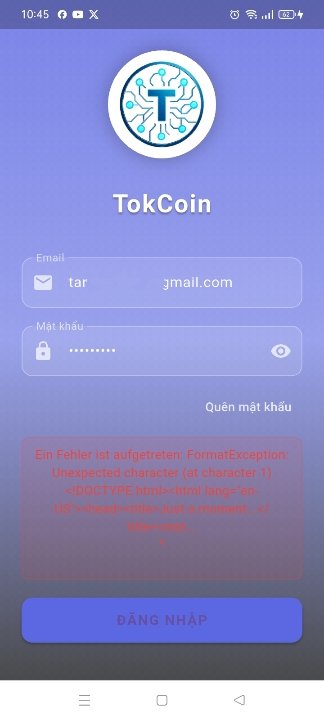 Lephantansi's tweet photo. @TokCoin_Network Không hiểu vì sao , sáng nay tôi bị đăng xuất , và không đăng nhập lại được ??? https://t.co/7Ojyc3ypiv