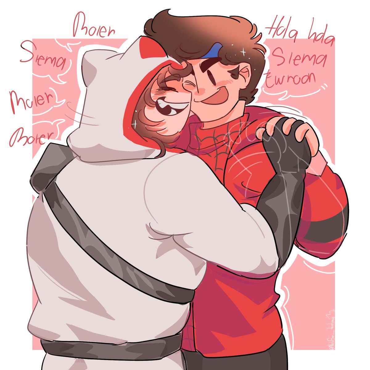 NoloSe__tudime's tweet photo. Jskqksksksak yo los quiero mucho bye #qsmp2 #qsmpfanart #spiderpanda https://t.co/dl8JOzMFxK