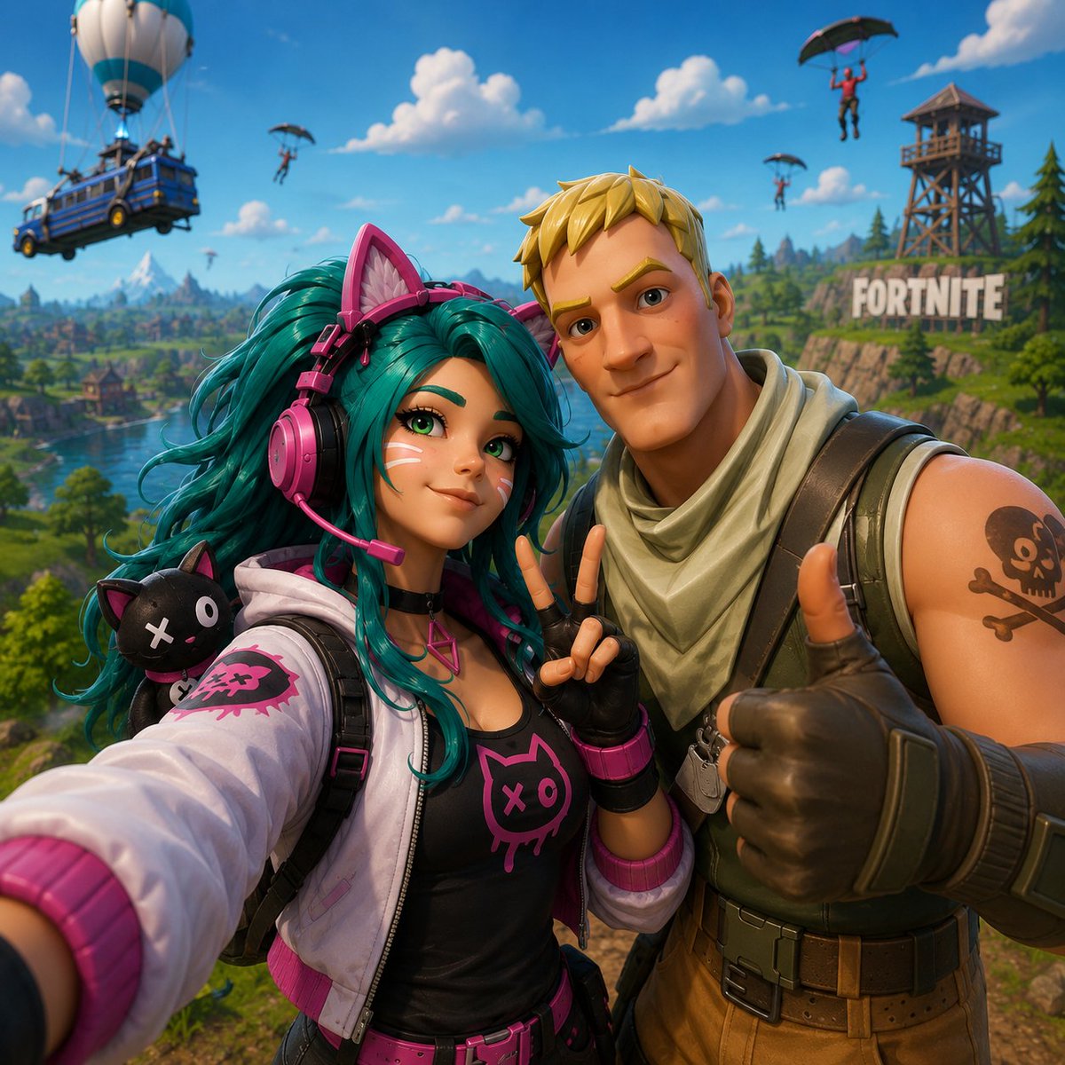 crew_the81164's tweet photo. @Fortnite @FortniteStatus #IconSeries #TheUnluckCat #GetWellSoonJonesyโค๏ธ @EpicTofuChris https://t.co/KvVZ9xlsxQ