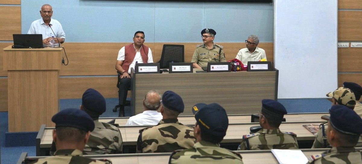 CISFHQrs's tweet photo. Cyber Security Training for CISF Personnel at NFSU Gandhinagar

CISF personnel are undergoing a 12-week Cyber Commando Training Programme at the National Forensic Sciences University (NFSU), Gandhinagar, to enhance their capabilities in tackling evolving cyber threats.

The programme was inaugurated by Padma Shri awardee Dr. J. M. Vyas, Vice Chancellor, NFSU, in the presence of Shri Apoorv Pandey, DIG/CISF. Aligned with the vision of creating 5,000 Cyber Commandos to strengthen India's cyber security preparedness, the training covers Cyber Security, Cyber Crime Investigation, Digital Forensics, Cyber Threat Intelligence and Incident Response, equipping CISF personnel with advanced technological and operational skills to safeguard the Nation's critical infrastructure.

#CISF #cybercommando #cybersecurity #DigitalForensics #cybercrime #CyberResilience #CriticalInfrastructure #DigitalIndia #ShieldOfSecurity #gujrat #gandhinagar

@HMOIndia  
@mygovindia  
@PIB_India  
@MIB_India  
@NFSU_Official   
@Cyberdost  
@IndianCERT
@CISFAirport