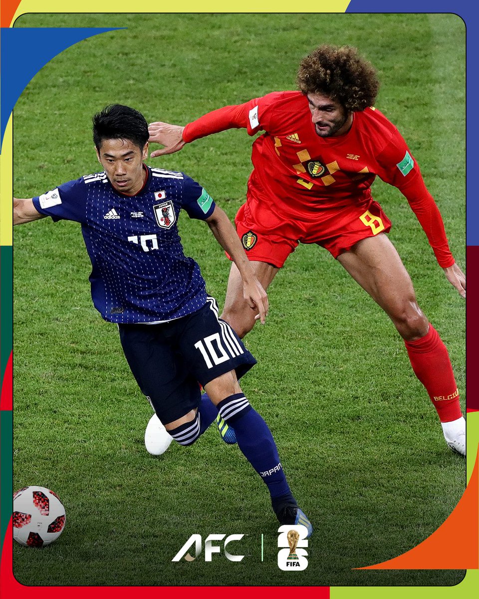 afcasiancup's tweet photo. #OTD in 2018... 🇯🇵 Samurai Blue played out a thriller at the #FIFAWorldCup Round of 16 against 🇧🇪 Belgium! 

#ThrowbackThursday https://t.co/ijApf4BMc2