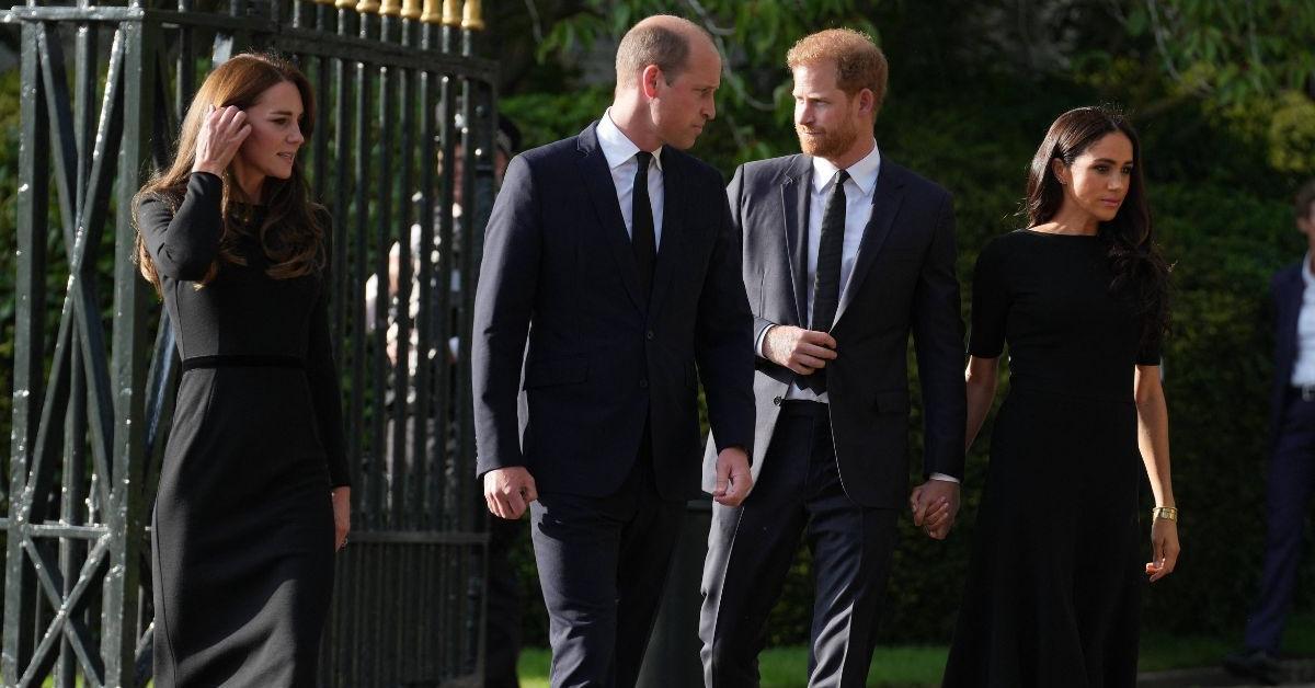 OKMagazine's tweet photo. Kate Middleton 'Trying to Convince' Prince William to Visit Estranged Brother Prince Harry and Meghan Markle During Sussexes' U.K. Trip: Source https://t.co/1LngJznyU5 https://t.co/9WxCxWDuMS