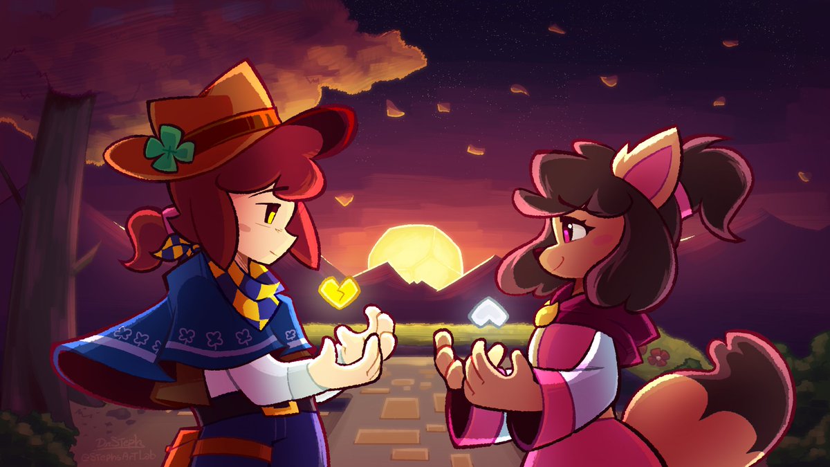 Delta_DrawsArts's tweet photo. UTY United Bond - A Quiet Promise

Thank you @StephsArtLab for the AMAZING art commission, I love them sm!
#Undertaleyellow #Clover #Kanako https://t.co/IaYKlodaWX
