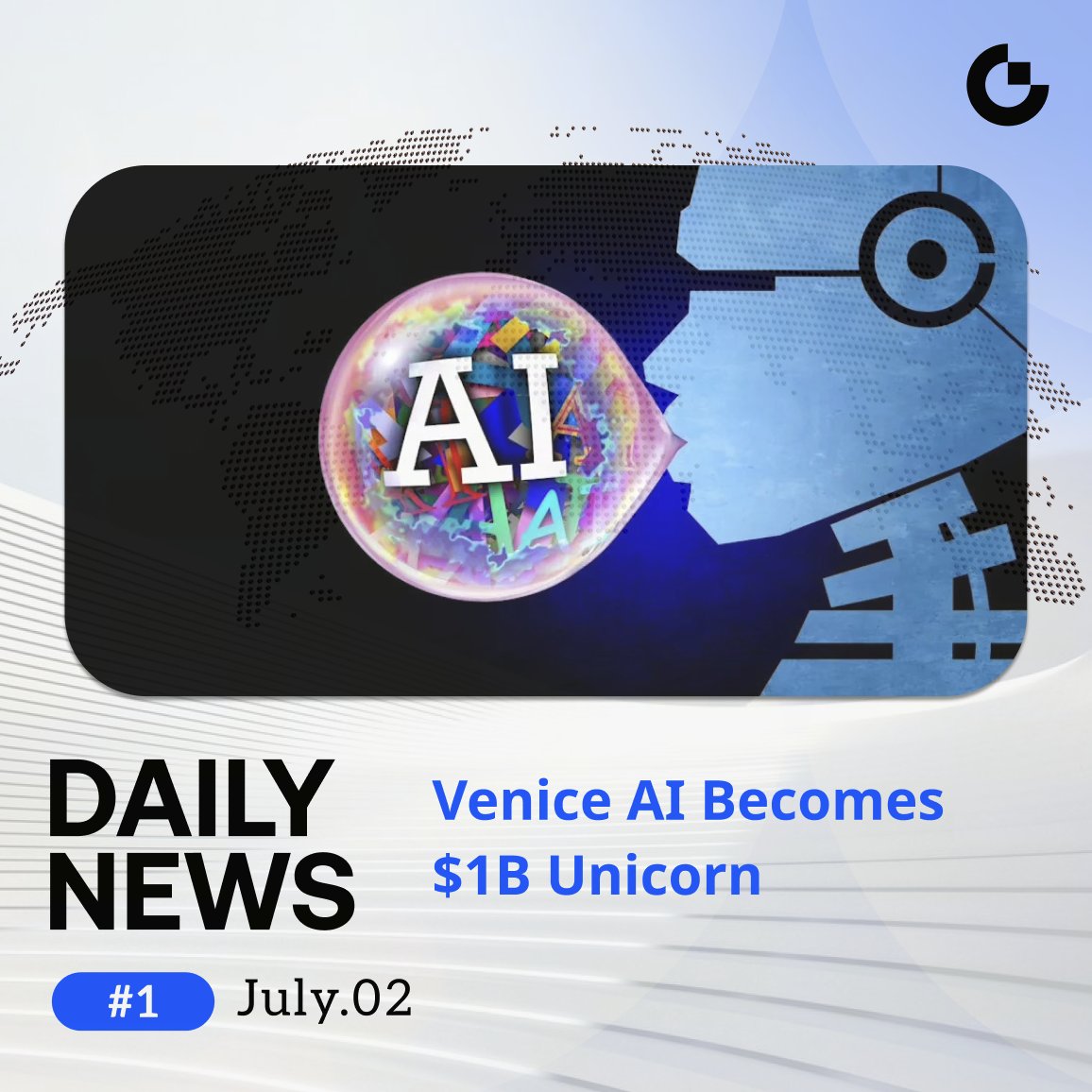 Gate_MissDCA's tweet photo. 🚀 Venice AI has officially become an AI unicorn, reaching a $1 billion valuation after raising $65 million in a Series A funding round led by Dragonfly. The platform focuses on privacy-first AI, offering users access to AI models while protecting their personal data amid growing concerns over AI privacy. The new funding will be used to expand its infrastructure, enhance product development, and accelerate global expansion. Following the announcement, Venice Token (VVV) gained approximately 6%.