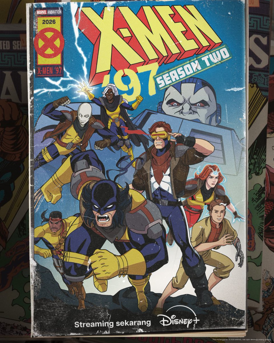 DisneyPlusID's tweet photo. Era baru para mutan dimulai.

Streaming tiga episode pertama Marvel Animation’s #XMen97 Season 2 sekarang di #DisneyPlusID. https://t.co/U7UY8NjJhb