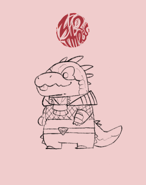Zinthings's tweet photo. Here's today's warmup #dislytefanart https://t.co/7yQMPSD7ua