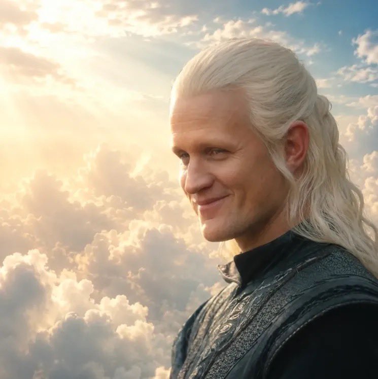 lorxell's tweet photo. Daemon somewhere in the afterlife watching his sixth great-granddaughter, Daenerys, burn King's Landing. 😭 https://t.co/U017Bjd1Ve