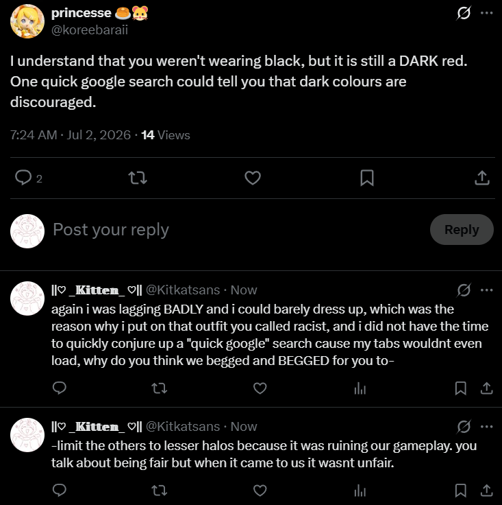 Kitkatsans's tweet photo. @koreebaraii @ae_ritk65769 @RoyaleHighValks sighh im too tired to retype all the shit i wrote so im just gonna put what i repeated over and over and over and over again https://t.co/X4I1hptw3X