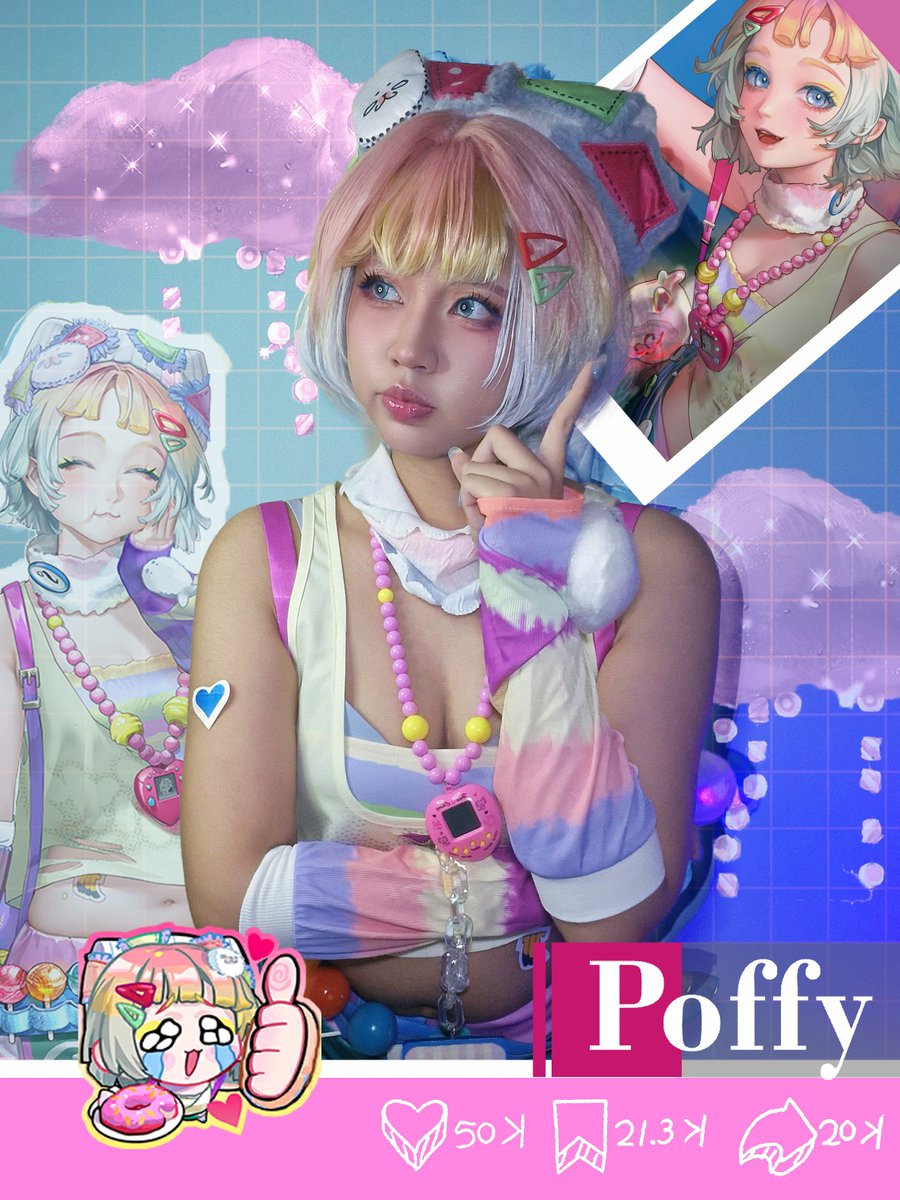 quisbychickpea's tweet photo. Cute edits by wifey @kosmolatte 
I love her design sm!! 
#PTN #PathToNoWhere #無期迷途 #无期迷途 #啵啡 #Poffy https://t.co/0saf3DG3Z5