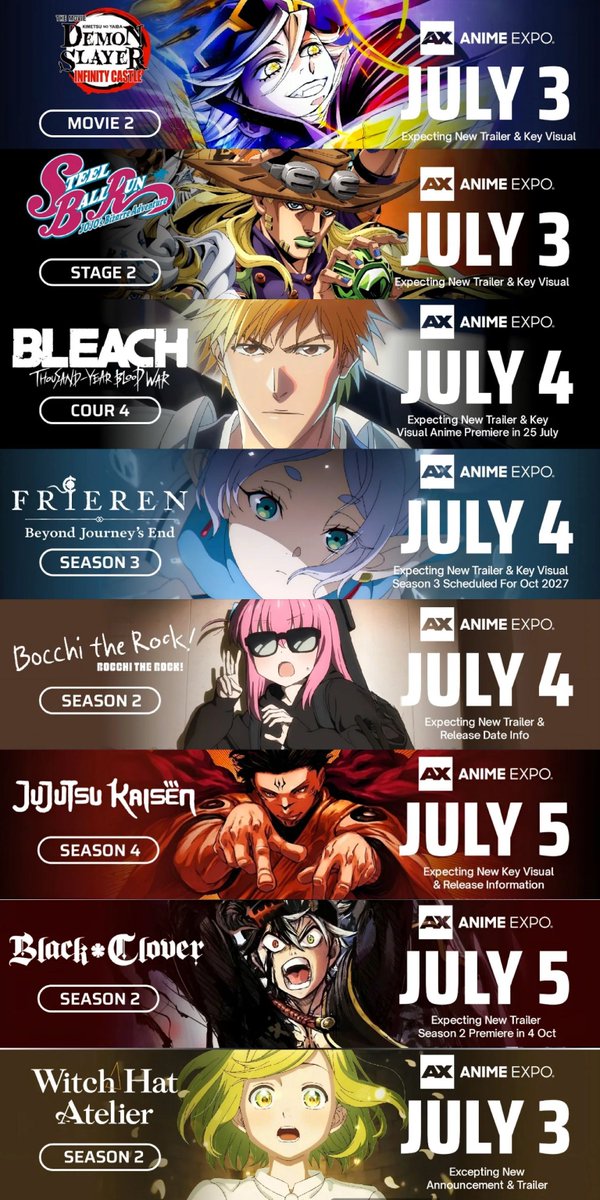 animeposts's tweet photo. CAN’T WAIT FOR ANIME EXPO 2026 https://t.co/y5c2A4BO93