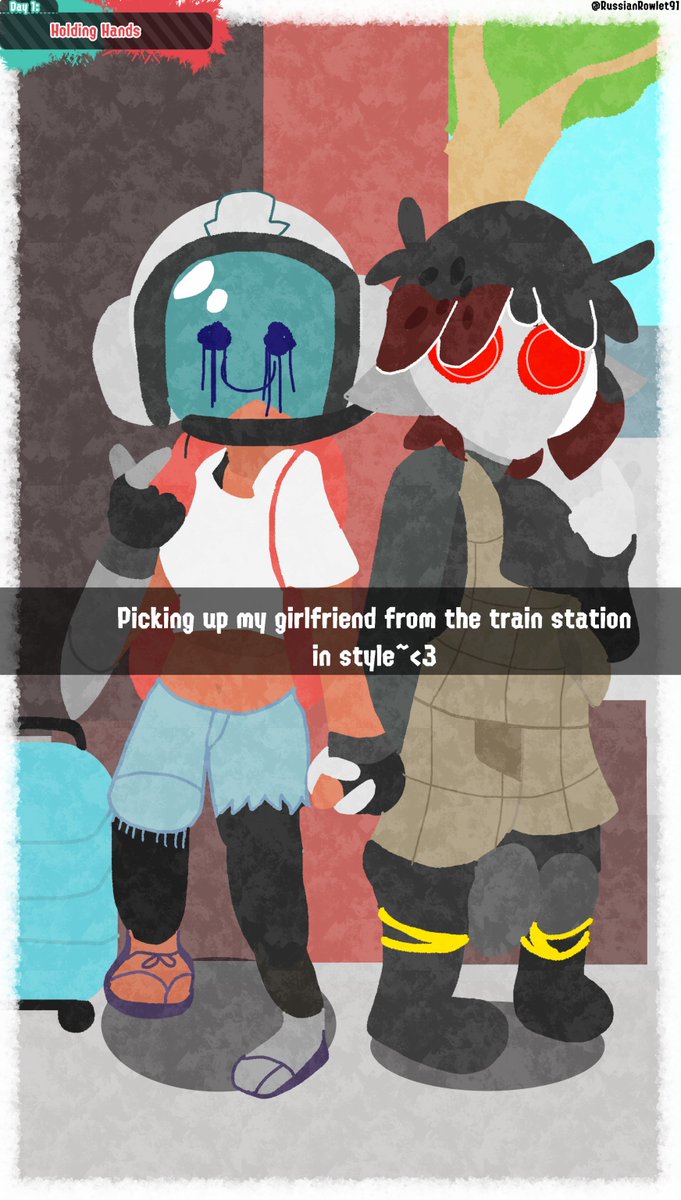 CalF1sh_Addict's tweet photo. First actual art here, hi...π«ͺWant to go by my word in case to help this ship spread!π₯² Do enjoy some headgear yuri!π«°π€π
#hotfix #splatoon #splatoonraiders #mechanic #parallelcanon #sideorder https://t.co/hnjUfutzlU